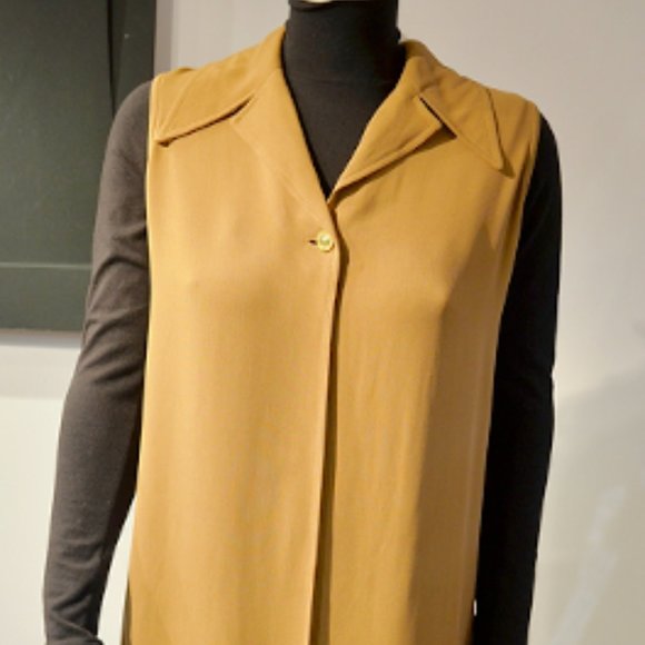 Vintage 80's Mark Eisen Swingy Tunique Vest - Picture 3 of 12